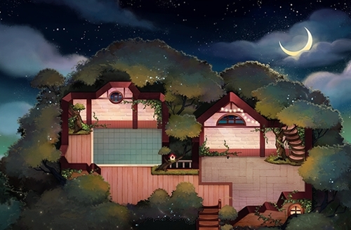 森の中の秘密の家